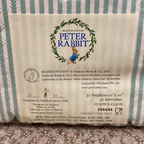 Beatrix Potter Peter Rabbit Paper Plate Set - Picture 9 of 9